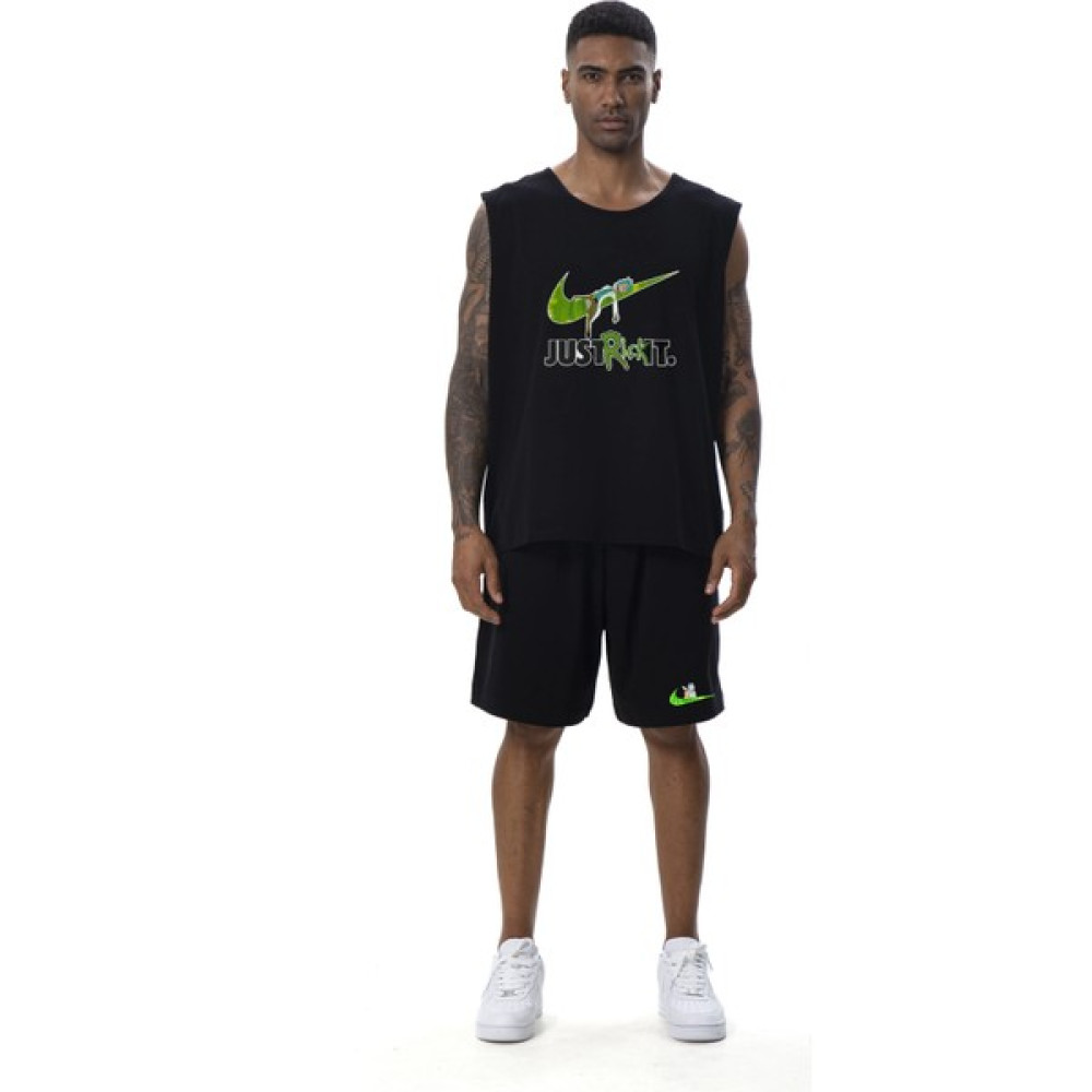 Aynew Moda Aynewmoda Rick&morty Baskılı Oversize Kolsuz T-Shirt Şort Takımı Erkek T-shirt Fiyatı
