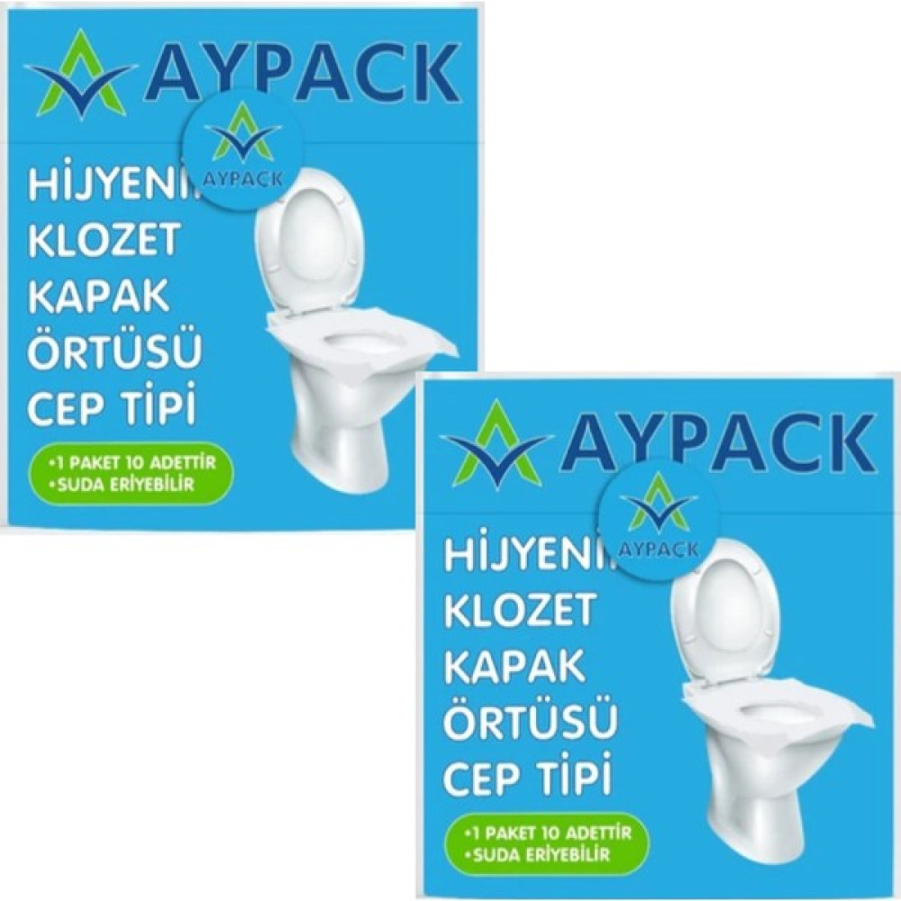 Aypack Hijyenik Taşınabilir Klozet Kapak Örtüsü Cep Tipi 10'lu 2'lipaket Kağıt Ürünleri Fiyatı
