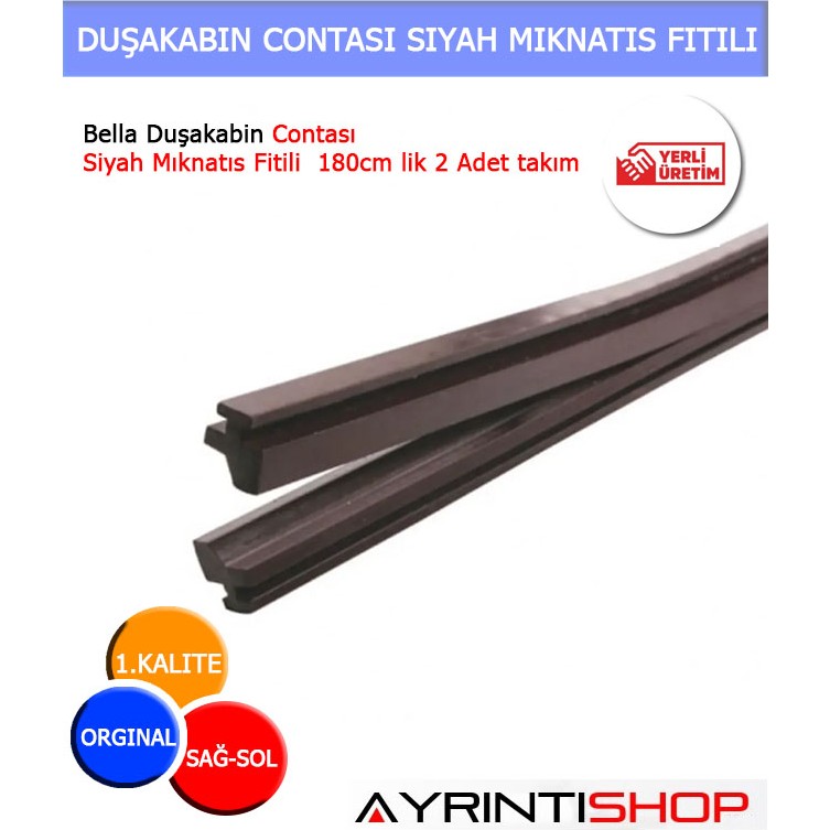 Ayrıntıshop Bella Duşakabin Contası Siyah Mıknatıs Fitili 180cm lik 2 Adet Duşakabin Fiyatı