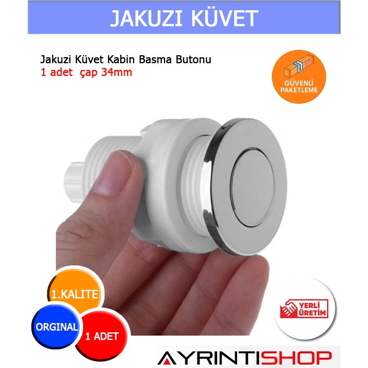 Ayrıntıshop Jakuzi Hava Buton Düğmesi Krom SSD / Solid State Drive Fiyatı