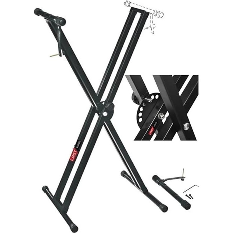 AyrStore KS-04D Çift Profilli 7 Kademeli Üst Segmen Org Sehpası Standı Ayağı (Sabitleme Kayışlı) Diğer Fiyatı