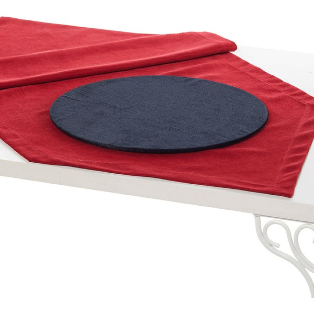 Ays Home Kırmızı Runner ve 4'lü Siyah Supla Takımı - Kırmızı - Siyah - 45 x 140 cm Masa Örtüsü Fiyatı