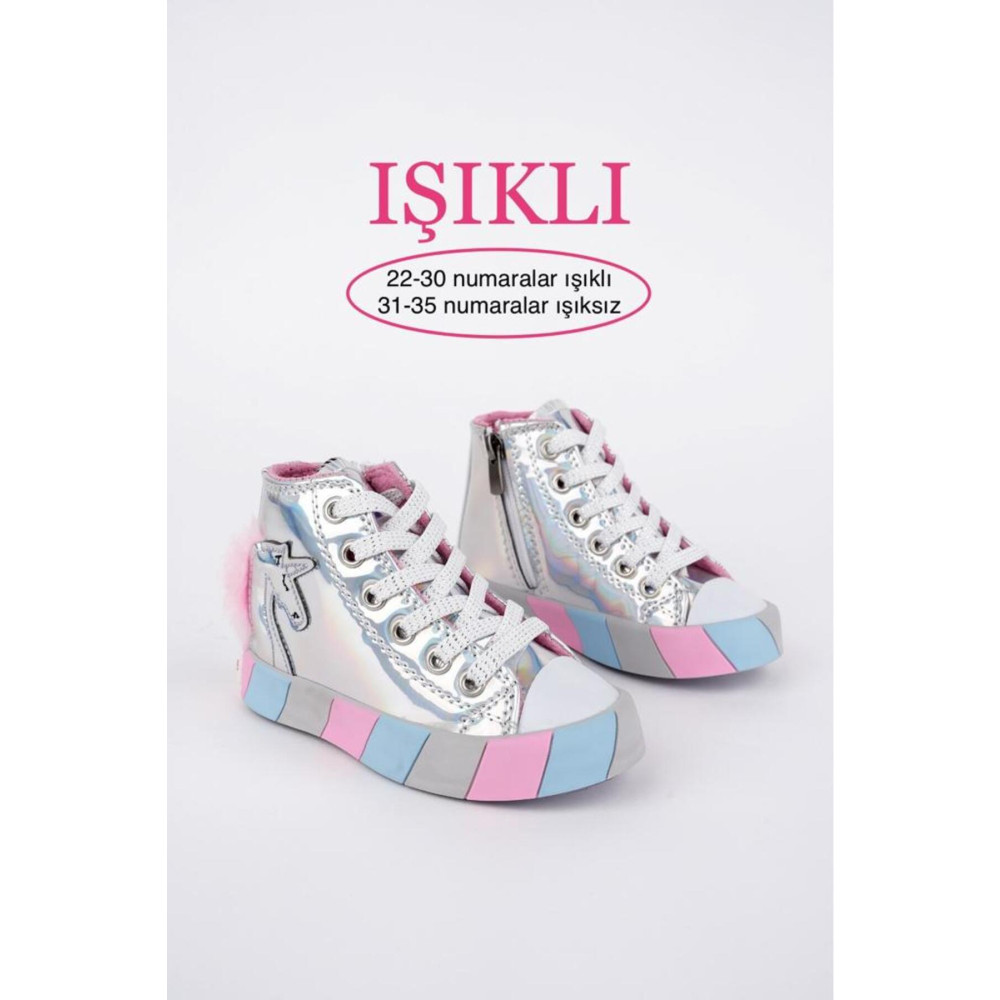 AYS SHOES Ortopedik Unicorn Hologramlı Kız Sneakers 26 Beden Spor Ayakkabı Fiyatı