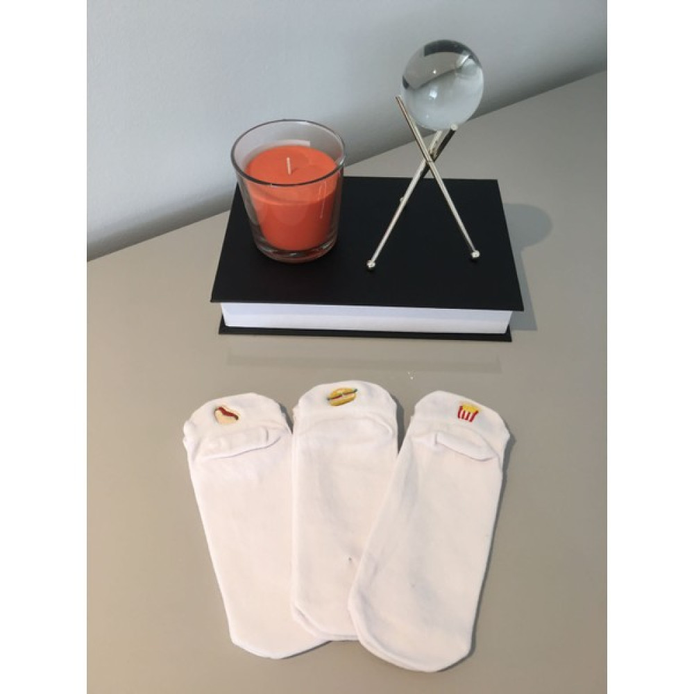 Ays Socks Boutique 3’lü Burger Desenli Bilek Çorap Çorap (Outdoor) Fiyatı