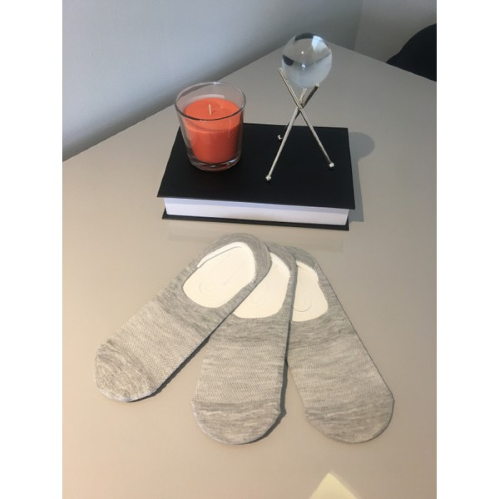 Ays Socks Boutique 3'lü Gri Erkek Babet Çorap - 40 - 44 Oto Boyaları Fiyatı