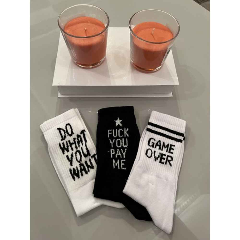 Ays Socks Boutique 3'lü Özel Desenli Unisex Çorap - Beyaz - Standart Oto Boyaları Fiyatı