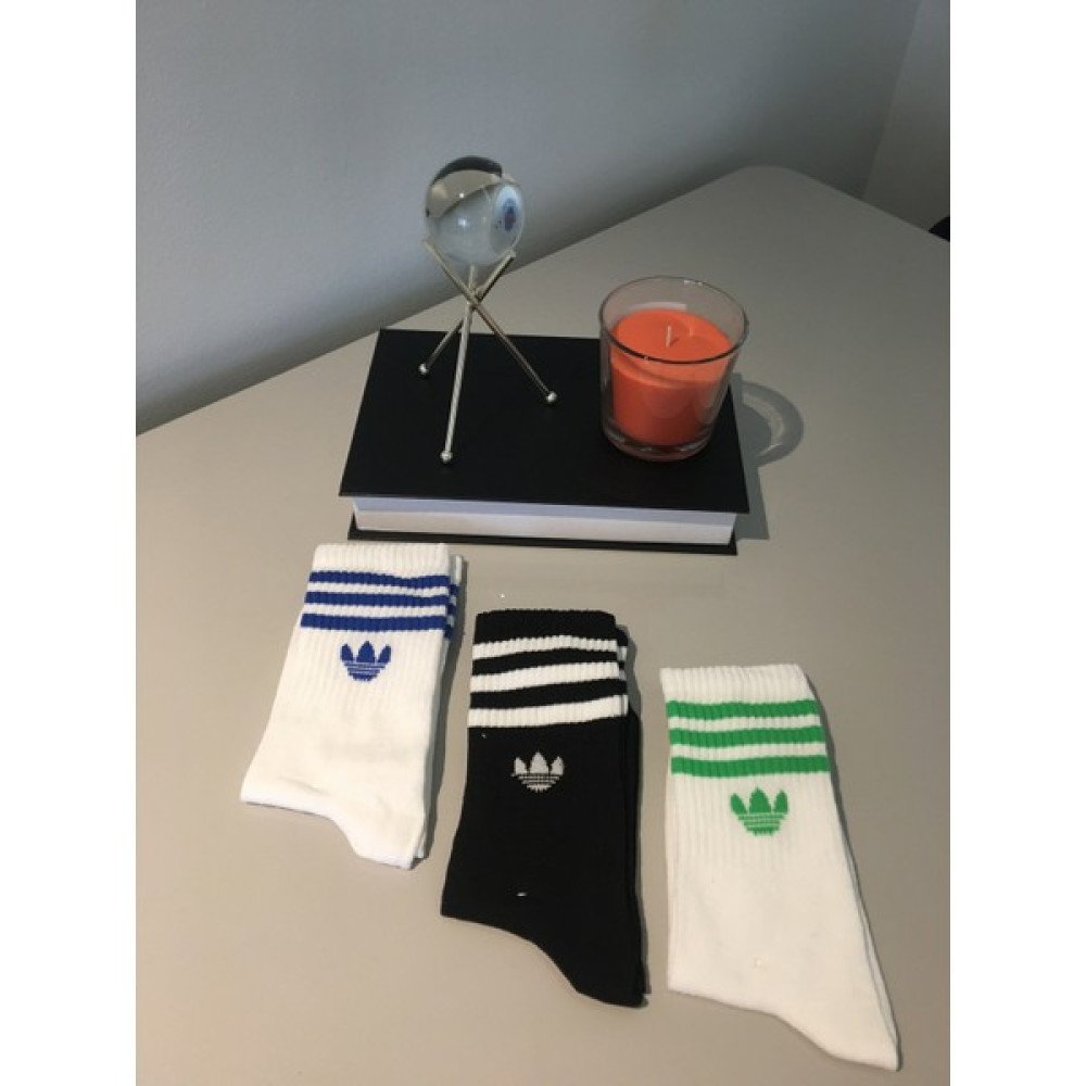 Ays Socks Boutique 3'lü Tenis Boy Üç Çizgili Renkli Çorap Çorap (Outdoor) Fiyatı