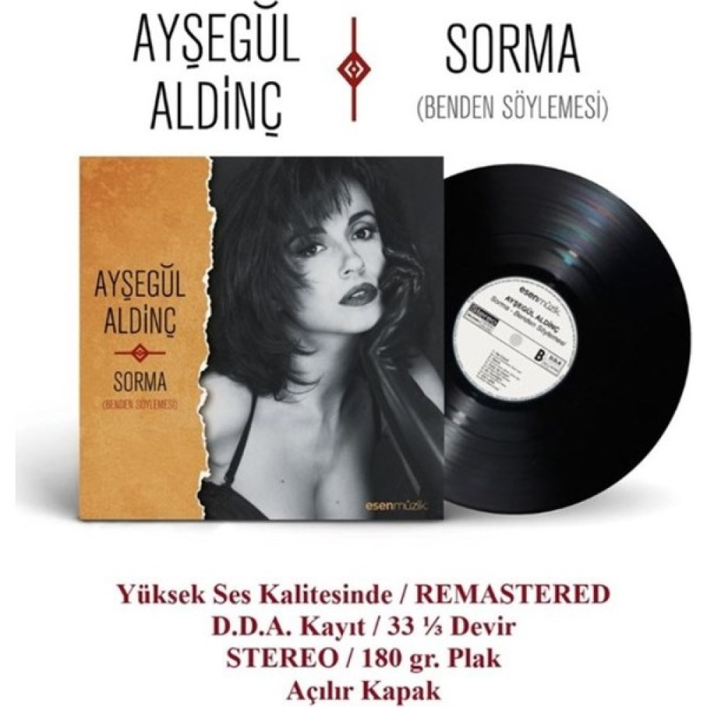 Ayşegül Aldinç - Sorma / Benden Söylemesi (Plak) Poster Hediyeli Pikap & Aksesuarları Fiyatı