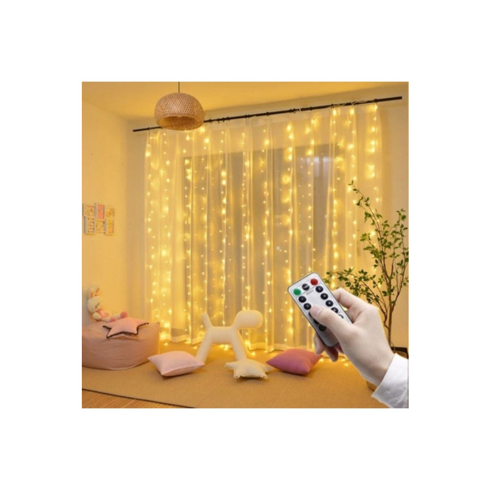 AYSERA HOME Animasyonlu 3x2 Mt. Ince Telli Perde Ledi Yılbaşı Aydınlatma Led Işık - Ampul - Lamba Yaş Günü & Parti Fiyatı