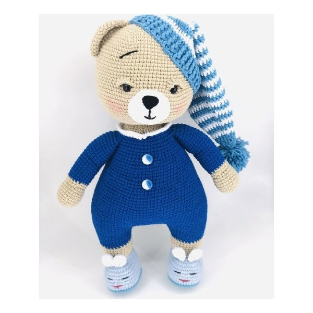 Aysun Yıldız Konbul Amigurumi Organik Örgü Oyuncak Uyku Arkadaşı Sevimli Uykucu Ayıcık Bebek Oyuncakları Fiyatı