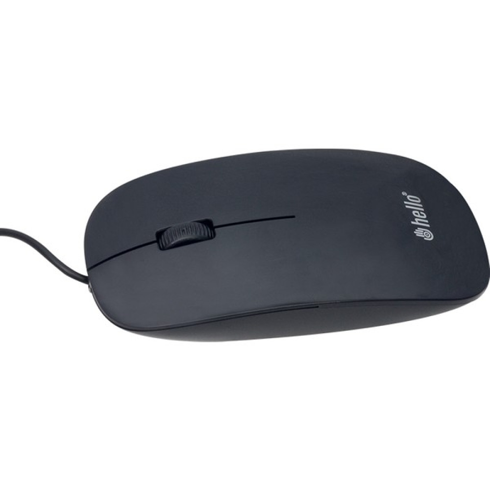 Ayt Hello Hl-37 1000 Dpı Optik Kablolu Slim Mouse Ince Tasarım 3 Buton 3 Milyon Tıklanma - Siyah Klavye - Mouse Fiyatı