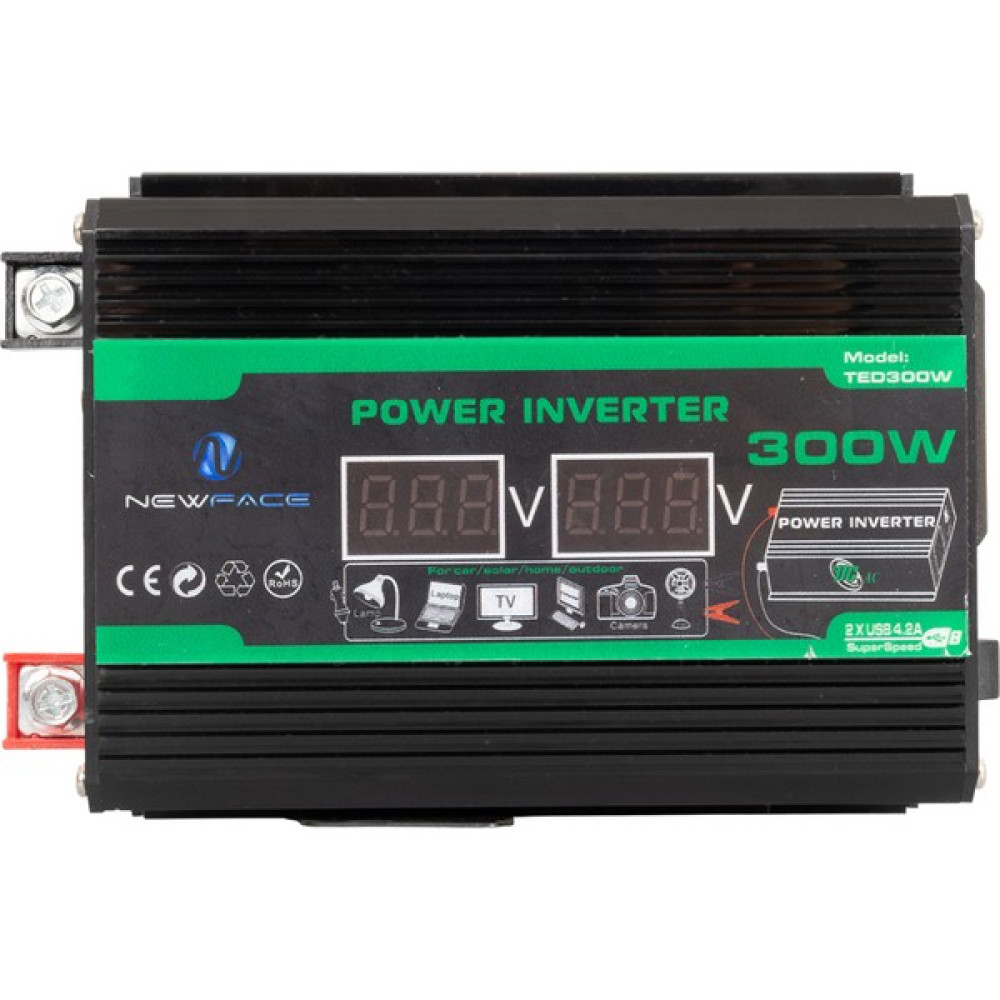 Ayt Newface TED300W Dijital Ekran 12 Volt 300 Watt Modified Sinus Power Inverter 12V-220V Çevirci Dönüştürücü Power Supply Fiyatı