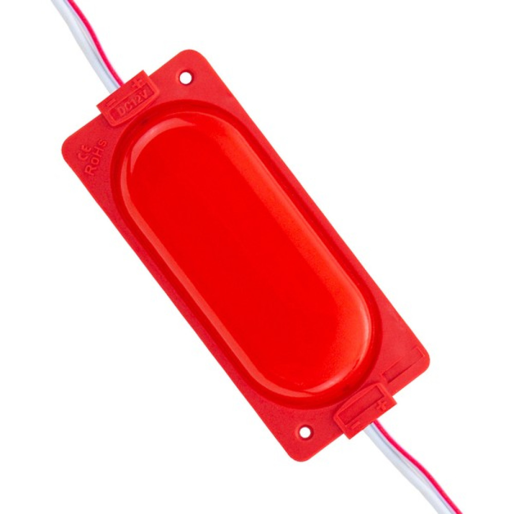 Ayt Powermaster 12 Volt 3 Watt Kırmızı 85 x 35 mm Lümen 140 Derece Cob Mercekli Modül LED Led Aydınlatmalar Fiyatı