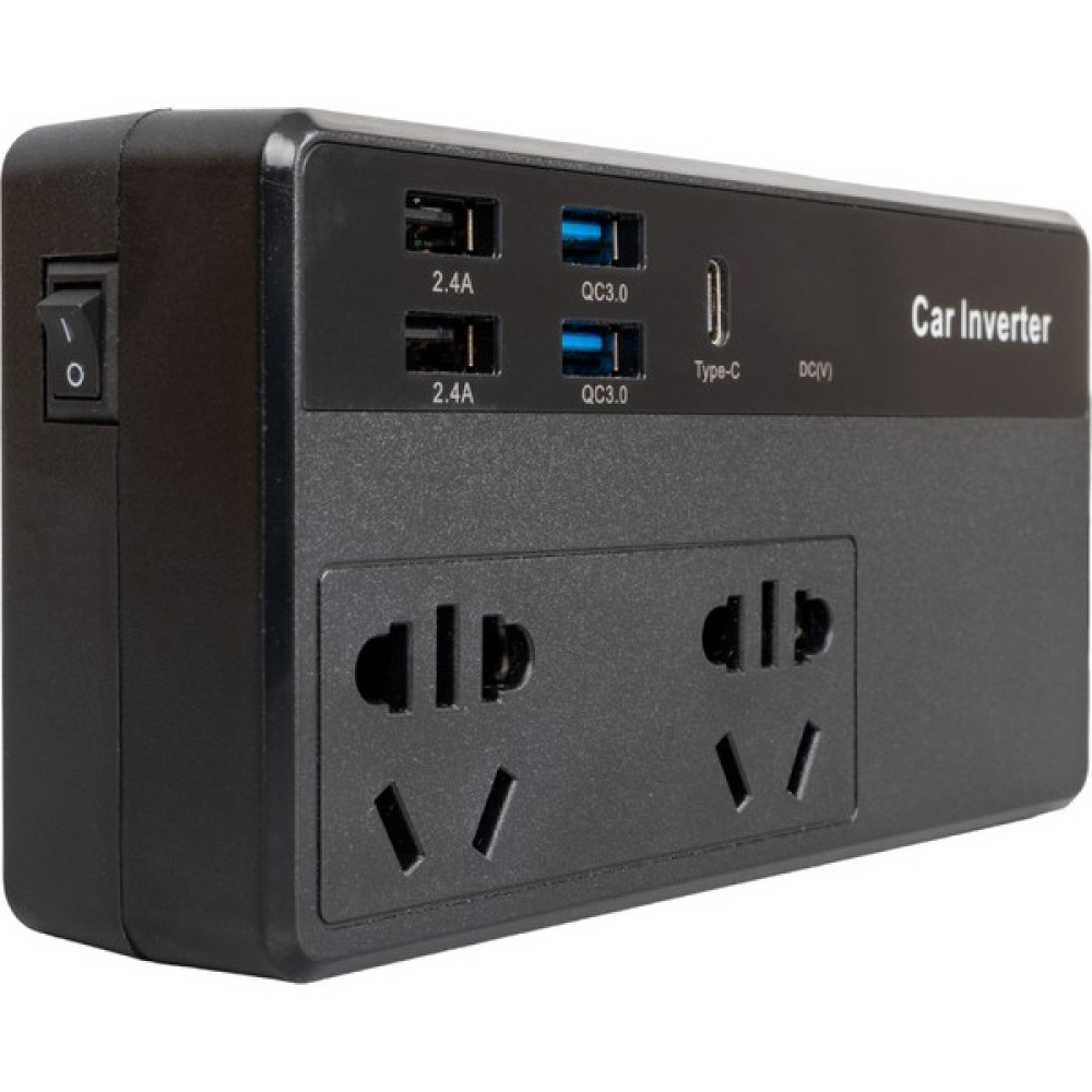 Ayt Powermaster CZ02 12V-24V 12-24 Volt 200 Watt 4 USB + Type-C Girişli Araç Power Inverter Power Supply Fiyatı