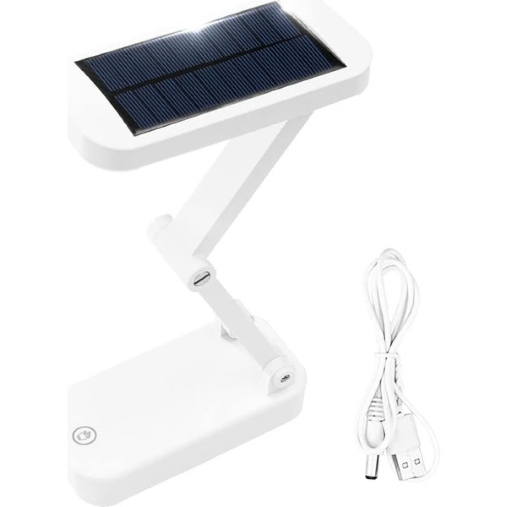 Ayt Powermaster PM-24440 Solar Güneş Enerjili Şarjlı Çalışma Kitap Okuma Masa Lambası LED Lamba Katlanabilir Aydınlatma - Beyaz Masa Lambası Fiyatı