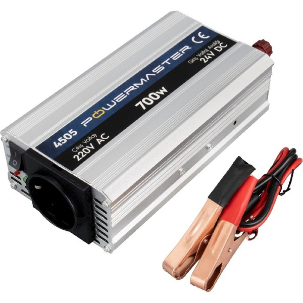 Ayt Powermaster PM-4505 24 Volt 700 Watt Modified Sınus Inverter Modifiye Dönüştürücü Soğutmalı Power Supply Fiyatı