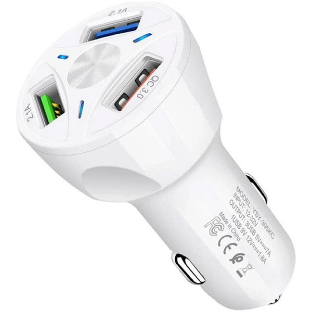 Ayt Powermaster TE-091 3 Lü USB Çakmaklık Qc 3.0 Hızlı Araç Şarj Cihazı Oto Çakmaklık Şarj Aleti Cep Telefonu Araç Kiti Fiyatı