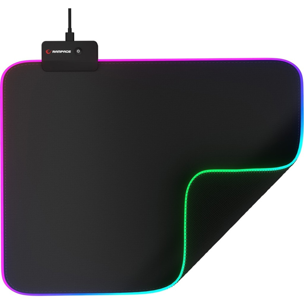 Ayt Rampage Mp-23 Blitz m Rgb Ledli 252X328X3 mm Siyah Oyuncu Mouse Pad - 1 - Siyah - Altın Mouse Pad Fiyatı