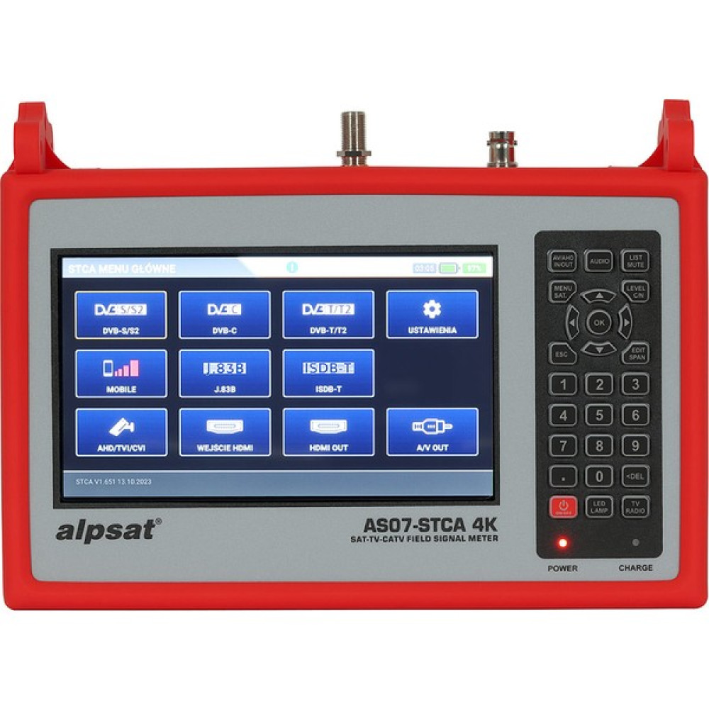 Ayt Satfinder AS07-STCA 4K Dvb S-S2 T-T2 Combo Sinyal Analizörü Uydu Bulucu Sinyal Ölçer Uydu Alıcısı Aksesuarları Fiyatı