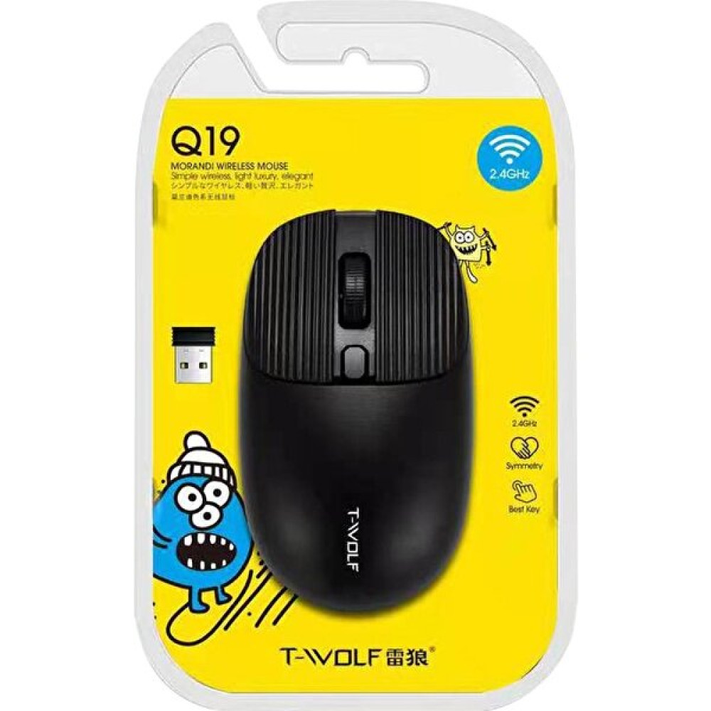 Ayt T-Wolf 1000 Dpı 2.4ghz Kablosuz Mouse Q19 3 Tuşlu Silindirli - Siyah Klavye - Mouse Fiyatı