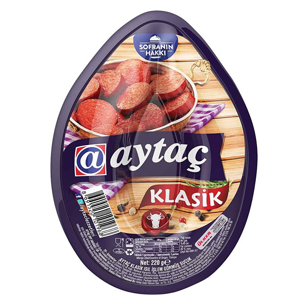 Aytaç Dana Kangal Sucuk 220 G Şarküteri Fiyatı