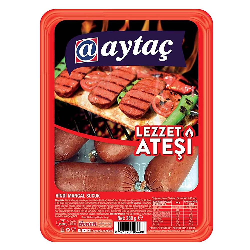 Aytaç Hindi Mangal Sucuk 280 G Şarküteri Fiyatı