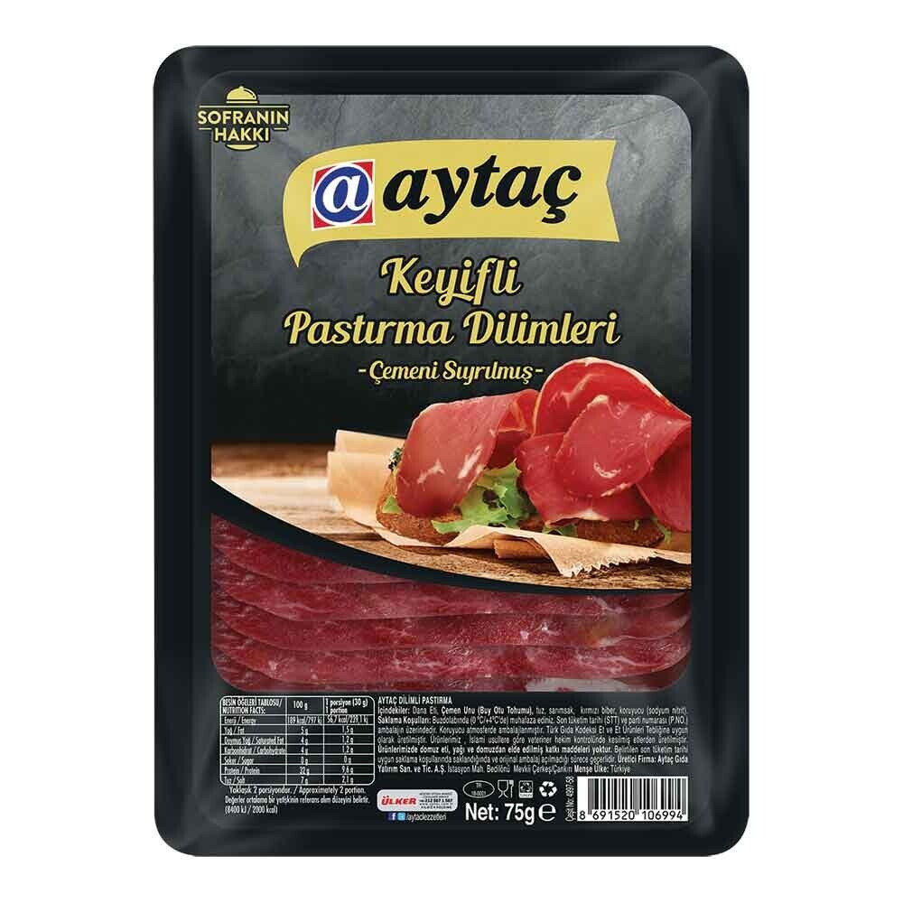 Aytaç Keyifli Pastırma Dilimleri 75 Gr Şarküteri Fiyatı