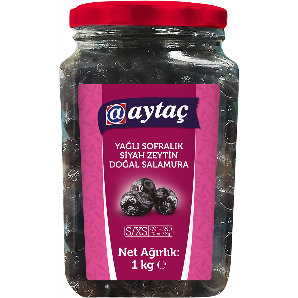 Aytaç Yağlı Siyah Zeytin (XS-S ) 291-350 1 kg Zeytin Fiyatı