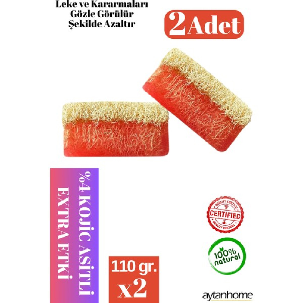 Aytan Home (2 Adet) Kojic Asit Sabunu, Leke Akneye Kojik Asit Sabunu Serum Etkili 2li Sabunlar Fiyatı