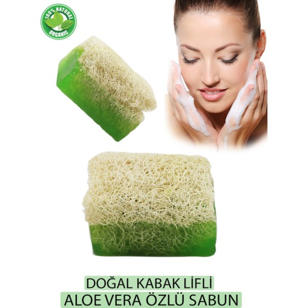 Aytan Home Kabak Lifli Aloe Vera Sabunu (Akne-Sivilce-Siyah Nokta Giderici) Arındırıcı & Peeling Etkili Sabunlar Fiyatı