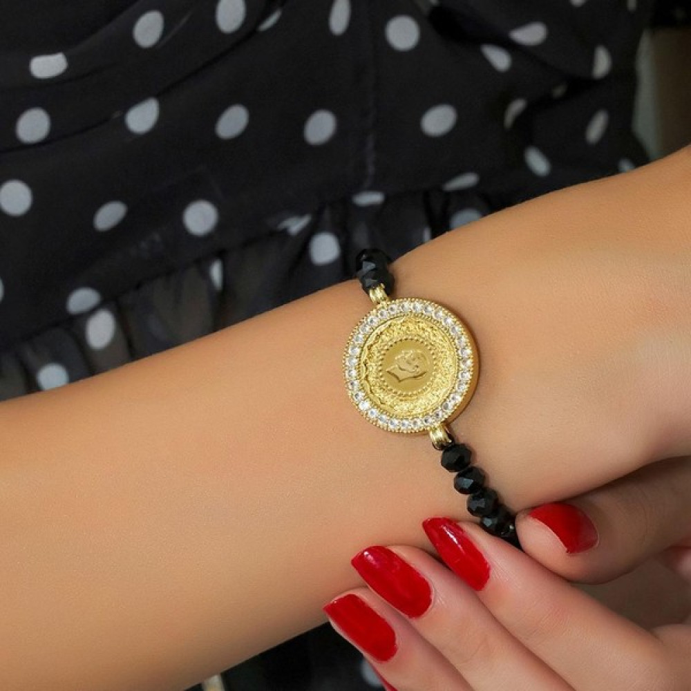 Aytek Gold Safir Taşlı 8 Ayar Çeyrekli Bileklik Saat ve Bileklik Aksesuarı Fiyatı