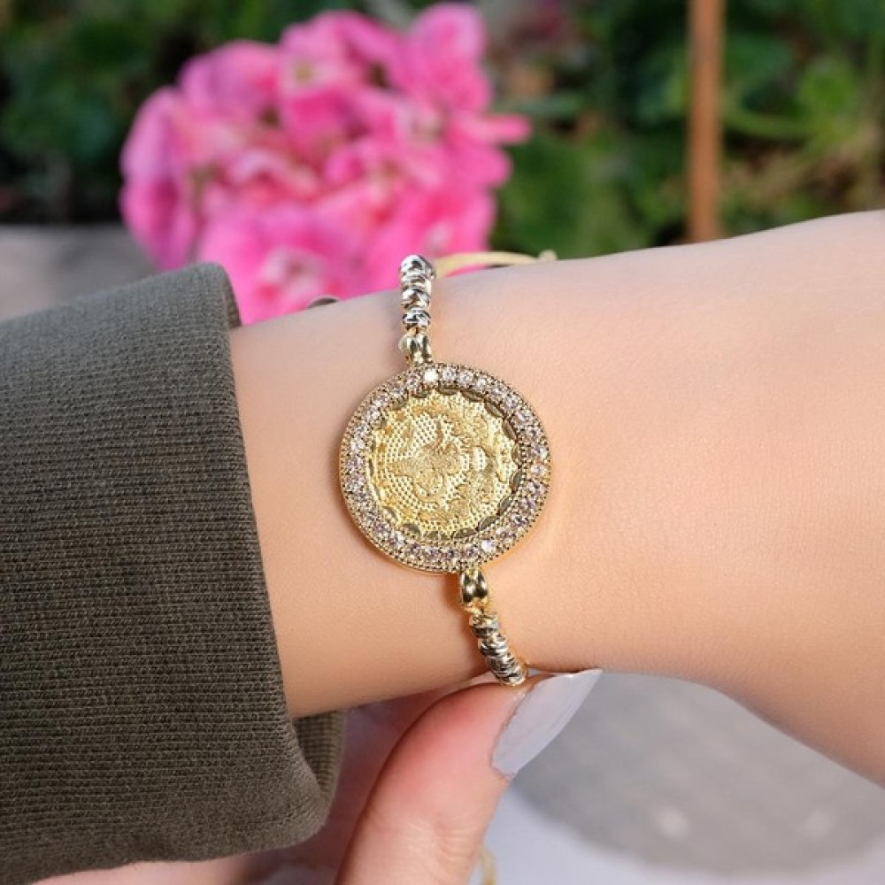 Aytek Gold Tuğralı Dorica Toplu Bileklik Saat ve Bileklik Aksesuarı Fiyatı