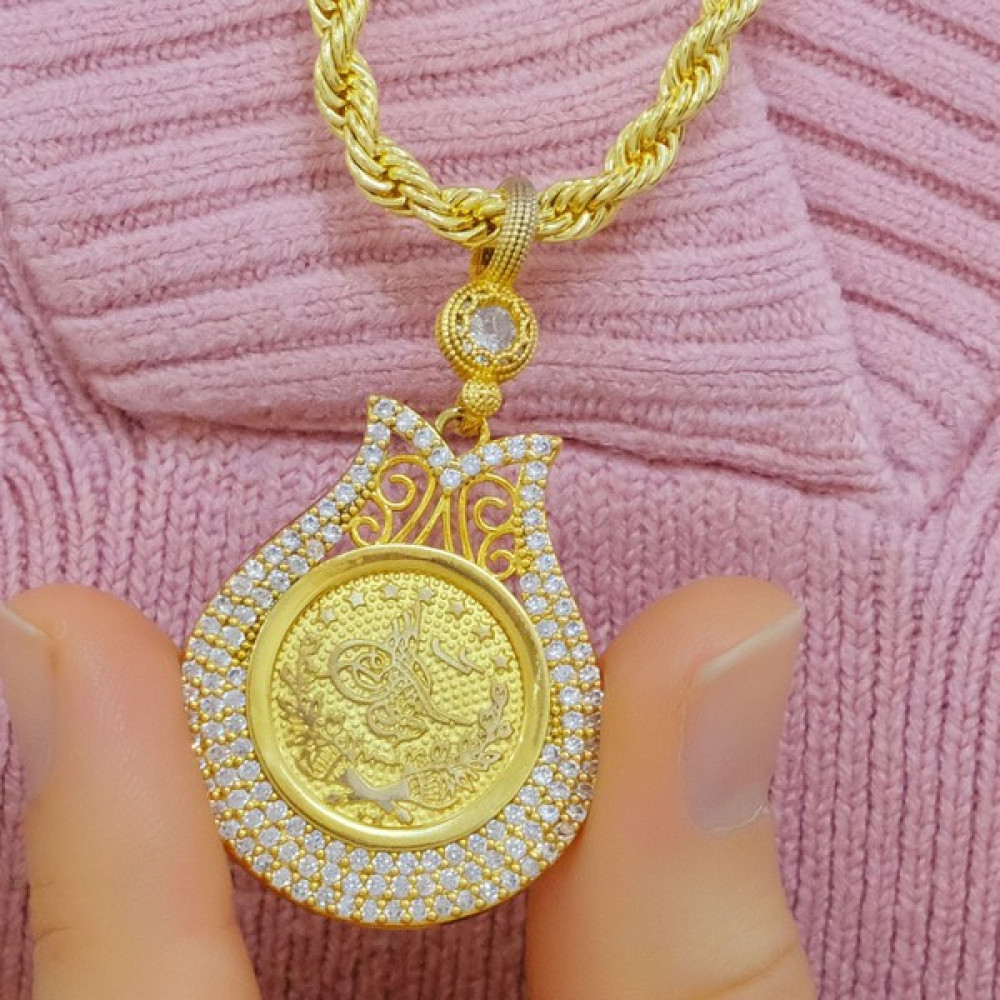 Aytek Gold Tuğralı Halat Lale Kolye Altın Kolye Fiyatı