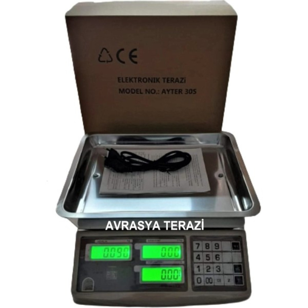 Ayter Hassasiyetli Elektronik Terazi 30 kg 5 gr Ölçüm Aletleri / Cihazları Fiyatı