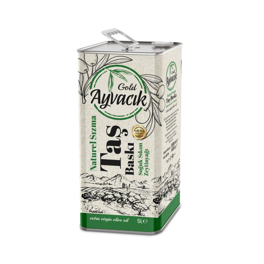 AYVALIK Ayvacık Naturel Sızma Soğuk Sıkım Zeytinyağı 5 Lt (4800GR) Sıvı Yağ ve Zeytinyağı Fiyatı