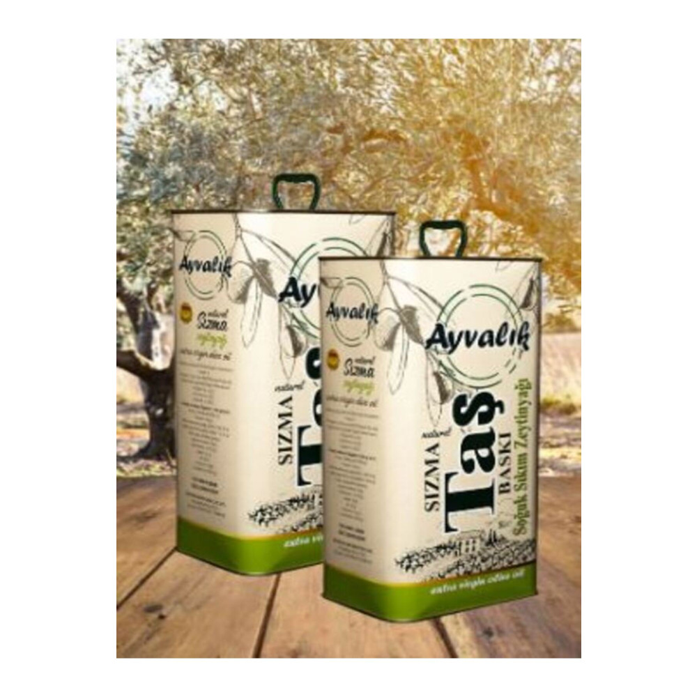 AYVALIK Naturel Sızma Soğuk Sıkım Zeytinyağı 2x5 Lt (2X4400 GR) Teneke Sıvı Yağ ve Zeytinyağı Fiyatı
