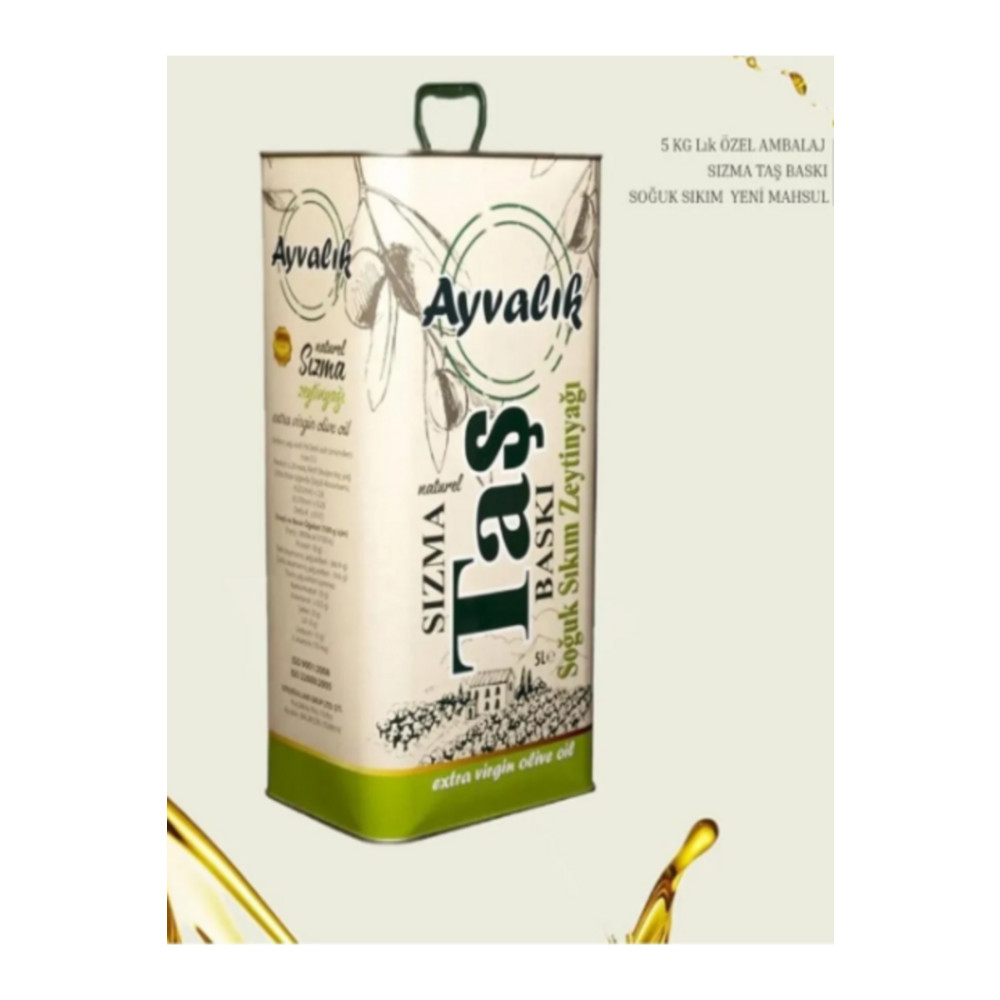 AYVALIK Naturel Sızma Soğuk Sıkım Zeytinyağı 5 Lt (4400 GR) Teneke Sıvı Yağ ve Zeytinyağı Fiyatı