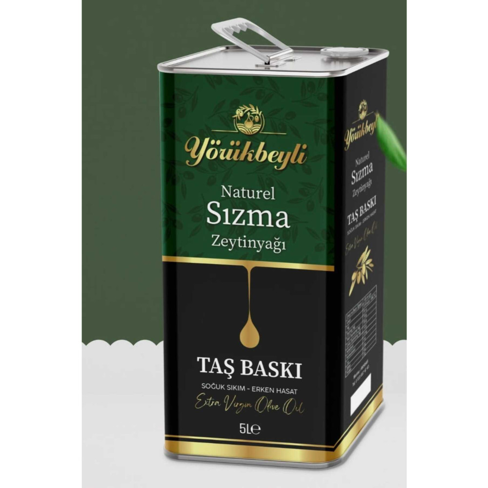AYVALIK Yörükbeyli Naturel Sızma Soğuk Sıkım Zeytinyağı 5 Lt (4800GR) Sıvı Yağ ve Zeytinyağı Fiyatı