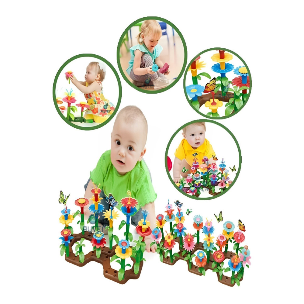 Ayver 53 Parça Bahçe Çiçek Yapım Seti Yapı Blokları Yapboz Bul Tak Puzzle Eğitici Oyuncak Eğitici Oyuncak Fiyatı