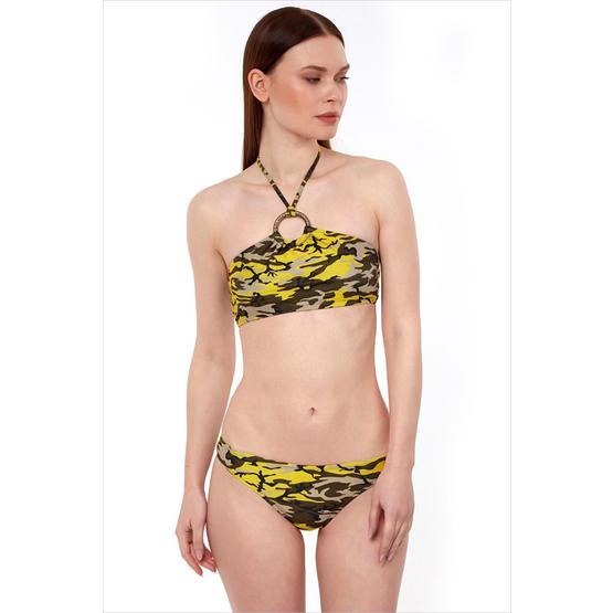Ayyıldız 9735 Kadın Sarı Kamuflaj Desenli Bikini Takımı Bikini Fiyatı