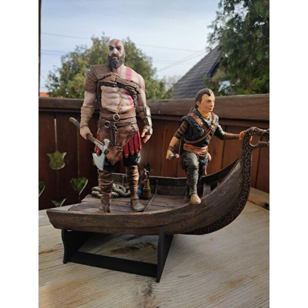 Ayyıldız Luxury God Of War Kratos ve Atreus Character Figure Figür God Of War Kratos Atreusobje 25CM Büyük Boy I - Bej 5 - 14+ Yaş Maket Fiyatı
