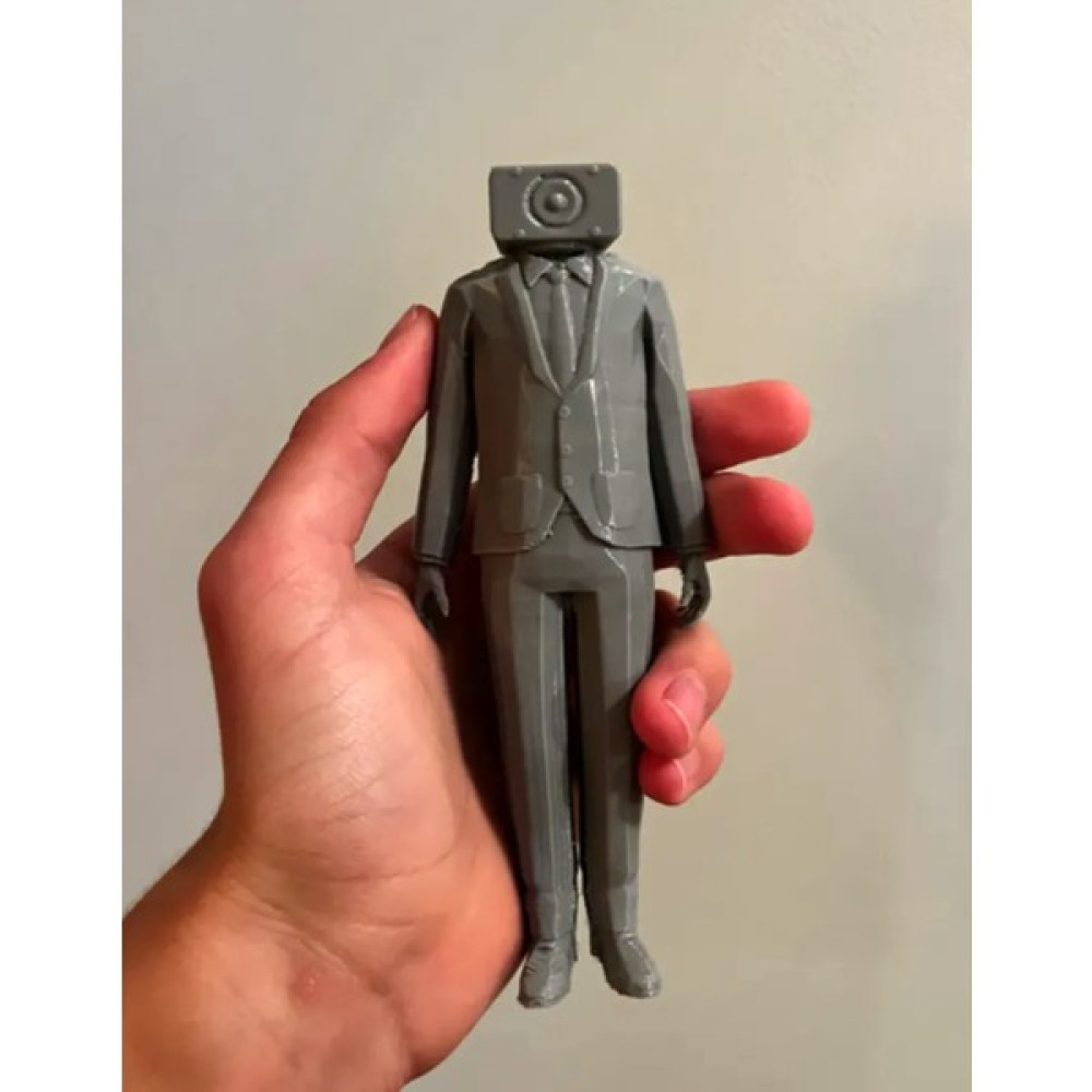 Ayyıldız Luxury Skibidi Toilet Cameraman Figür Skibidi Tuvalet Kameraman Figür 15CM I - Bej 5 - 14+ Yaş Maket Fiyatı