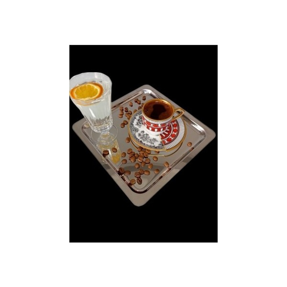 Ayz Home 6'lı Kare Çelik Sunum Tepsisi 21CM*21CM Oto Boyaları Fiyatı