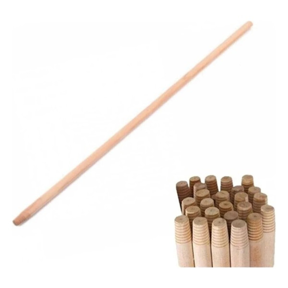 Ayzenbi Ahşap Fırça Süpürge Çekpas Sapı 120 cm - Kahverengi - Standart Temizlik Malzemeleri Fiyatı