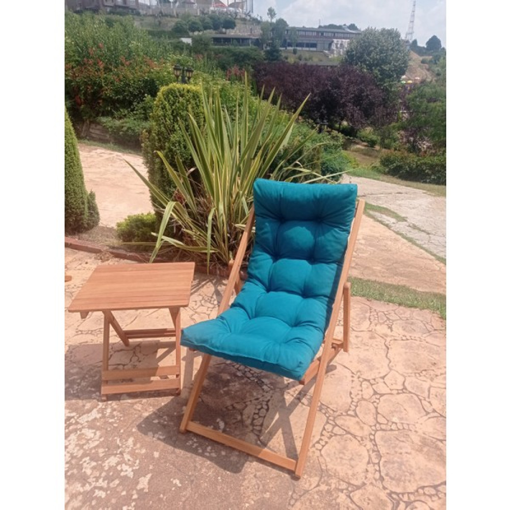 Ayzenbi Arıa Şezlong Bahçe/balkon/teras/plaj Katlanır Ikili - 1 Şezlong 1 Masa - Petrol Şezlong Fiyatı