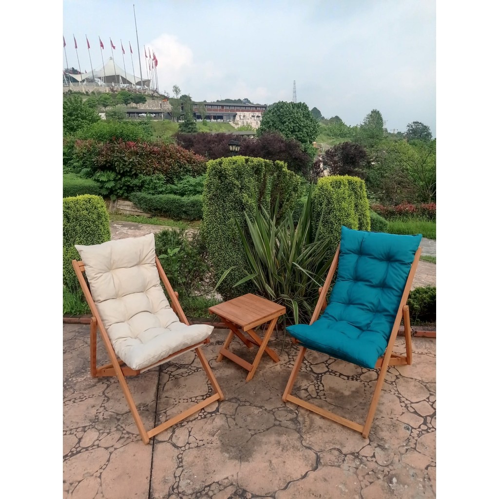 Ayzenbi Arıa Şezlong Seti Bahçe&balkon&teras&plaj Katlanır Ikili Set - 2 Şezlong 1 Masa - 4003 Şezlong Fiyatı