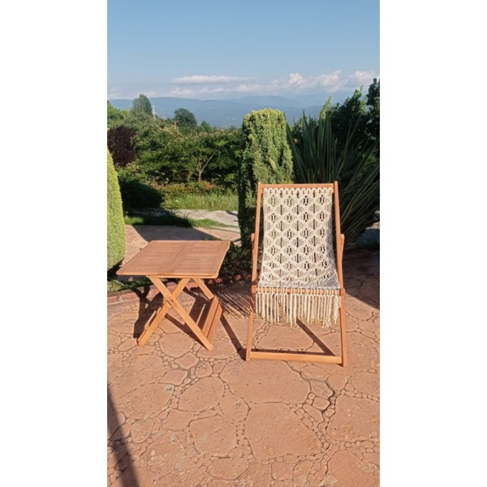 Ayzenbi Katlanır Balkon Teras Bahçe Plaj Masalı Şezlong - Dikdörtgen - 1 Şezlong Fiyatı
