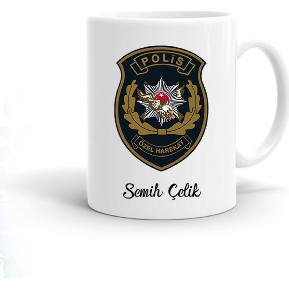 Ayzi Tasarım Kişiye Özel Özel Harekat Polis Tasarım Kupa Bardak Fincan / Bardak / Kahve Takımı Fiyatı