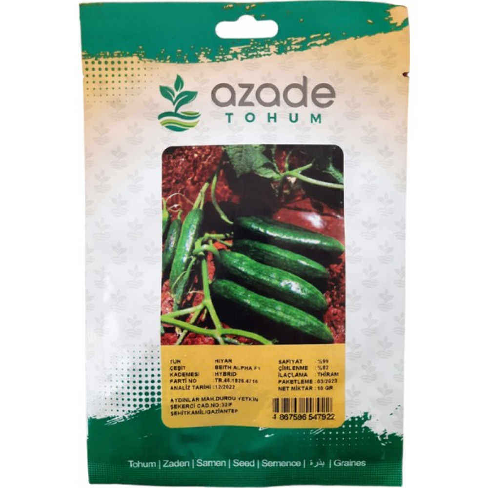 Azade Tohum Hıyar Beith Alpha 10 gr Oto Boyaları Fiyatı
