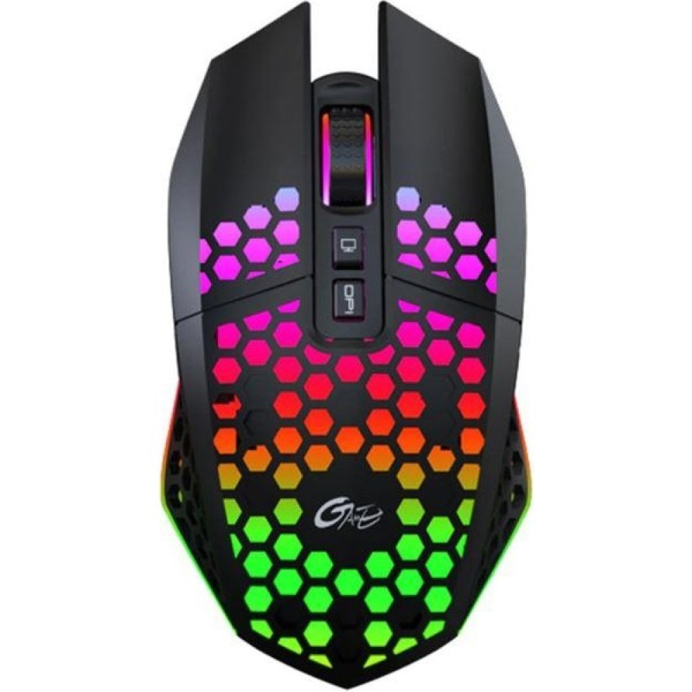 Azemax Kablosuz Oyuncu Mouse Rgb LED 2.4g 8 Buton 1600DPİ Şarj Edilebilir - Siyah Klavye - Mouse Fiyatı